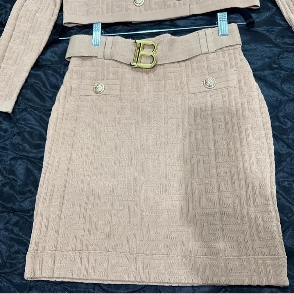 Balmain Beige Skirt Set - Picture 2 of 4